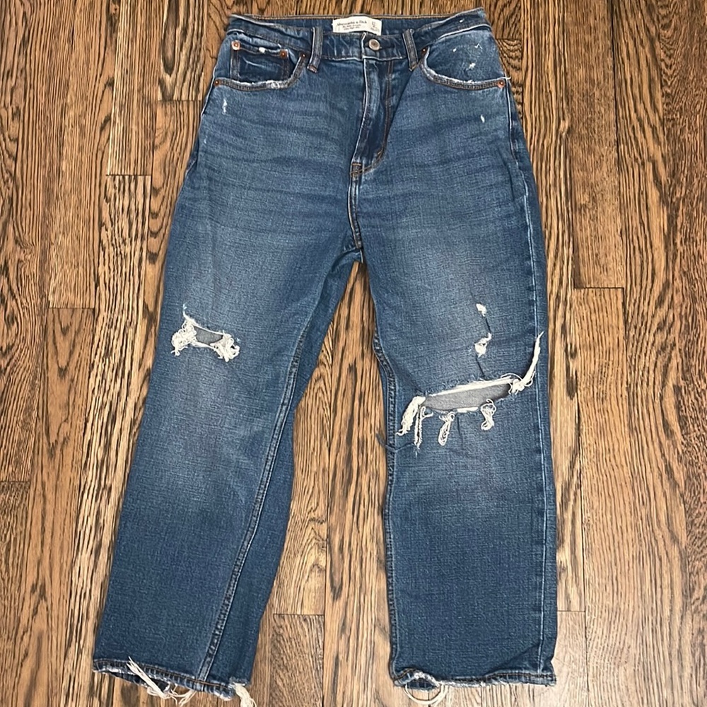 Abercrombie & Fitch The Ankle Straight Ultra High Rise